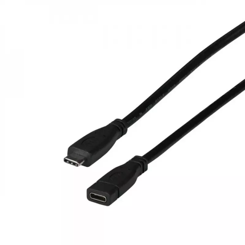 USB laidas EFB Elektronik EBUSBC-USBC10GE.0,2 USB 3.2 Gen 2 0,2 m USB C Juodas