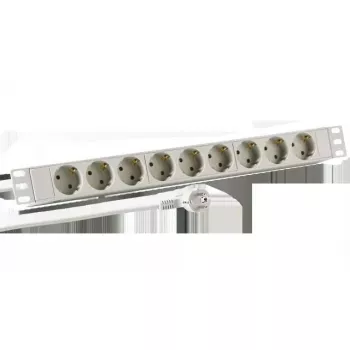Maitinimo prailgintuvas EFB Elektronik EK631DE.1GR — 2 m laidas, 9 CEE kintamosios srovės lizdai, 16 A, vidaus, juodas
