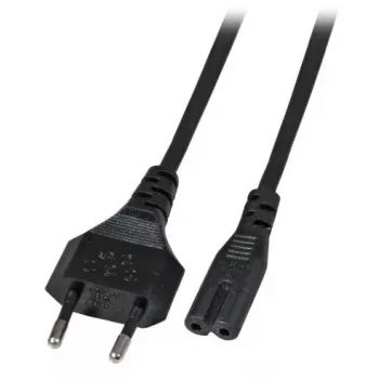 Maitinimo kabelis EFB Elektronik Euro‑C7, 180° kampuotas, juodas, 5 m, 2×0,75 mm²