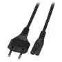 Maitinimo kabelis EFB Elektronik Euro‑C7, 180° kampuotas, juodas, 5 m, 2×0,75 mm²