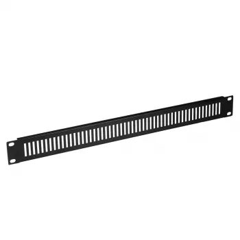 Uždengimo panelė EFB Elektronik 691265NPF.TS — plienas, juoda, plotis 482,6 mm