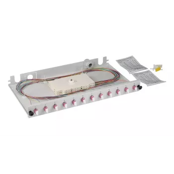 Patch panel EFB Elektronik BA71901L12OM4 1U LC OM4 pilkas