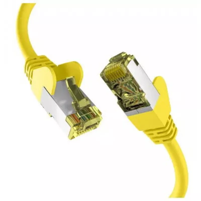 Tinklo kabelis EFB Elektronik EC020200069 10m Cat6a S/FTP geltonas