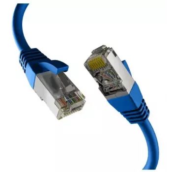 Tinklo kabelis M-Cab EC020200237 RJ-45 Cat8.1 2 m Mėlynas