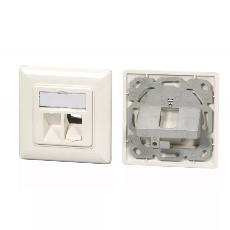 Kištukinis lizdas EFB Elektronik ET-25085V3 2 x RJ-45 baltas