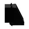 Patch panel accessory EFB Elektronik 38018.4-100, Juoda polyurethane, width 16.5 mm, depth 18.1 mm