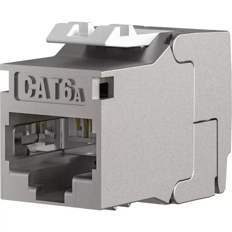 EFB Elektronik RJ45 Keystone plonas/trumpas korpusas Cat.6A, ekranuotas, 29,2 mm, montavimas be įrankių