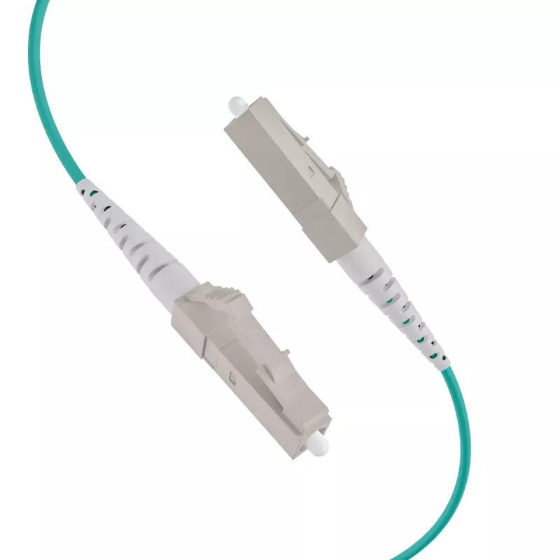Šviesolaidinis kabelis EFB Elektronik O8303S10OM3 4x LC OM3 10 m Aqua smėlio juoda
