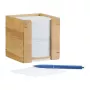 Užrašų dozatorius Relaxdays Bamboo 900 lapų 105x105x105 mm