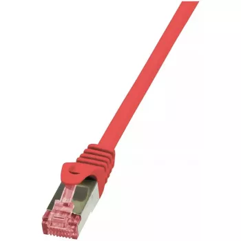 Tinklo kabelis LogiLink Cat.6 S/FTP RJ-45 0,5 m raudonas