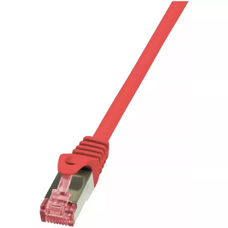 Tinklo kabelis LogiLink Cat.6 S/FTP RJ-45 0,5 m raudonas