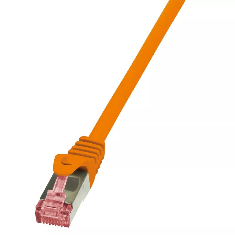 Tinklo kabelis LogiLink 0,5 m RJ-45 Cat6 S/FTP Oranžinis