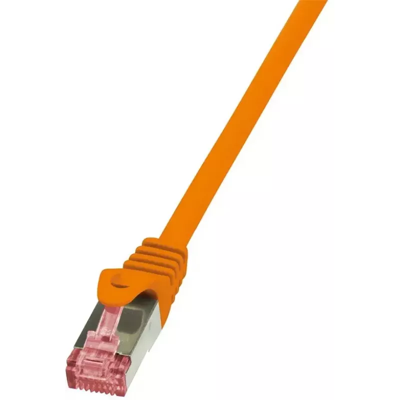 Tinklo laidas LogiLink Cat.6 S/FTP RJ-45 1 m oranžinis