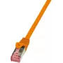 Tinklo laidas LogiLink Cat.6 S/FTP RJ-45 1 m oranžinis