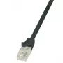 Tinklo kabelis LogiLink 3m RJ45 Cat6 U/UTP Juodas