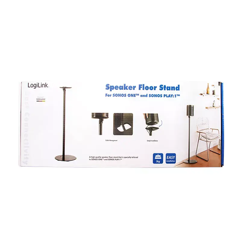 Garsiakalbio stovas, Logilink Lautsprecher-Ständer, skirtas SONOS ONE, ONE SL, BP0083, LOGILINK