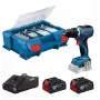 Belaidis gręžtuvas-suktuvas Bosch GSR 18V-65, 18 V, rinkinys su 2x 4,0 Ah baterijomis ir L-Boxx