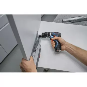Bosch GSR 12V-32 FC akumuliatorinis gręžtuvas-suktuvas su priedais dėkle L-BOXX