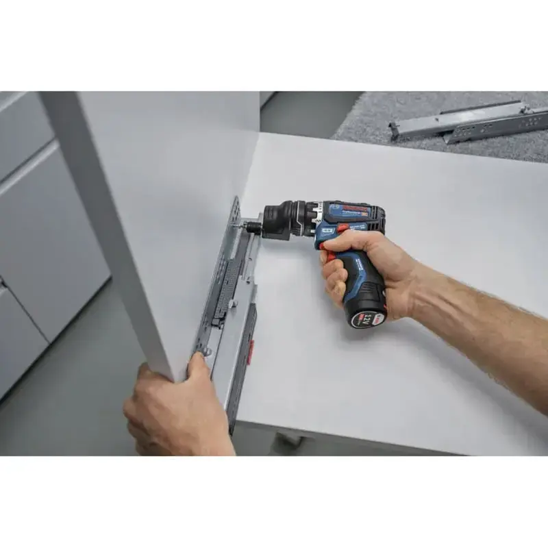 Bosch GSR 12V-32 FC akumuliatorinis gręžtuvas-suktuvas su priedais dėkle L-BOXX