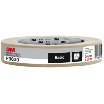 Kaukimo juosta 3M Scotch PRO 24 mm x 50 m smėlio spalvos — dažytojų maskavimo juosta, vidutinio pločio