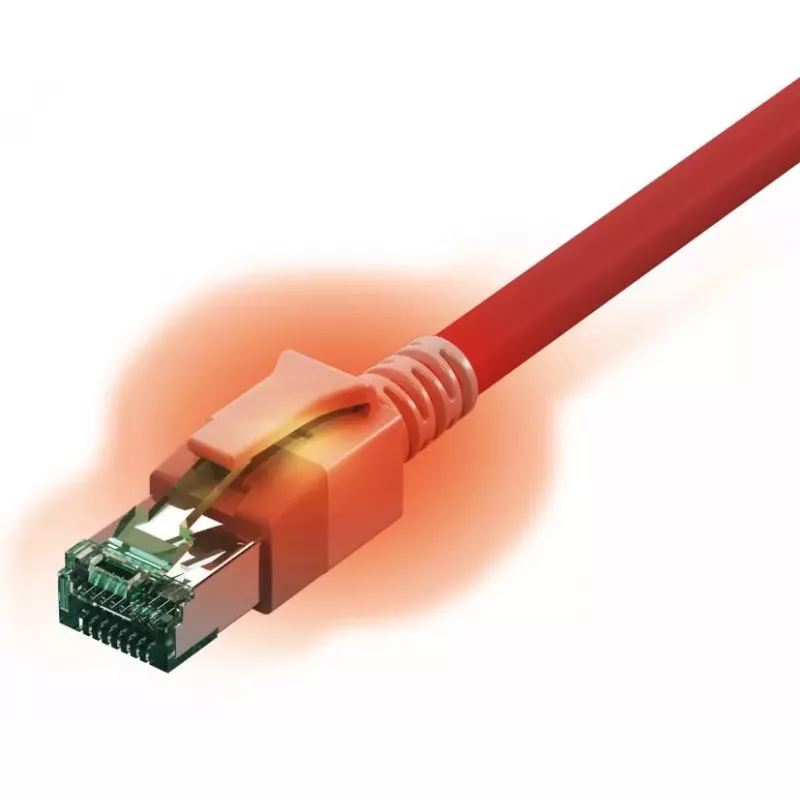 tinklo kabelis Sacon 442624,7 raudonas 7 m Cat6a S/FTP