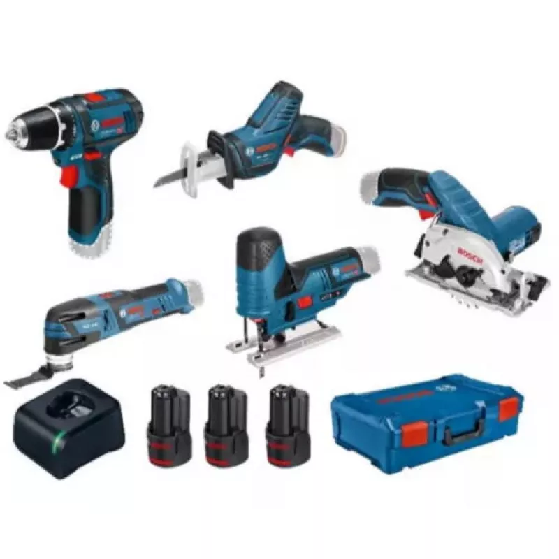Bosch 0615A0017C 12V belaidis 5 įrankių kombinuotas rinkinys su XL-Boxx
