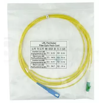 Šviesolaidinis kabelis BlueOptics SFP2122BU3MX LC SC G.657.A1 3 m Geltonas