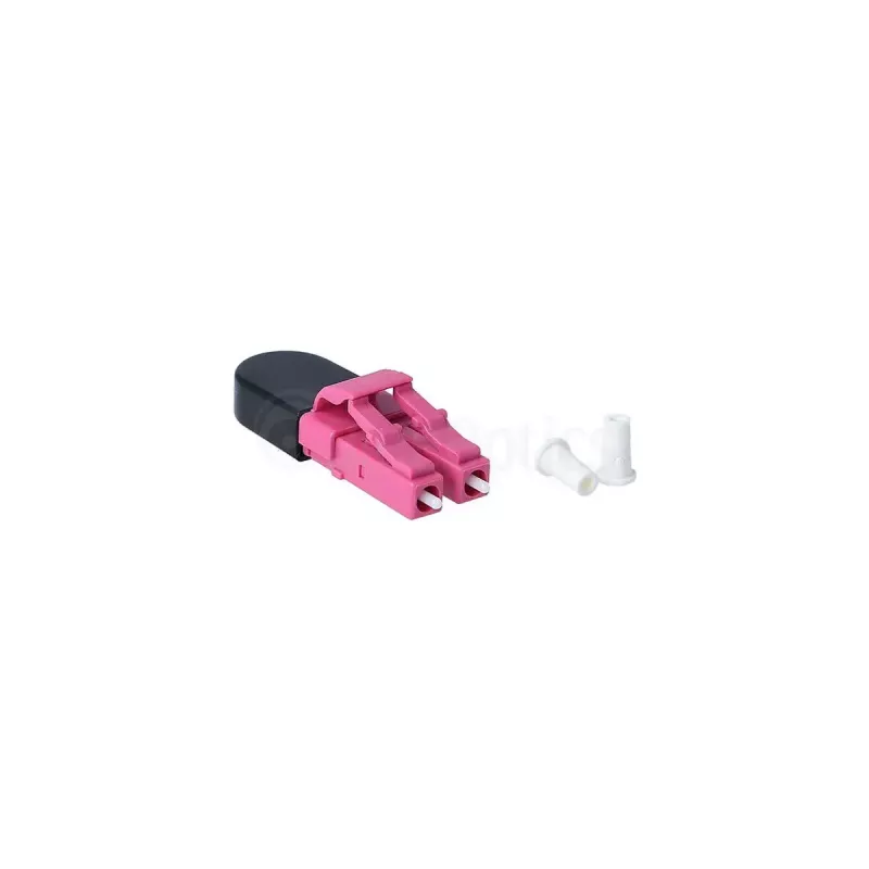 Skaidulinis optinis adapteris LC BlueOptics BOLBLCOM4 juoda rožinė
