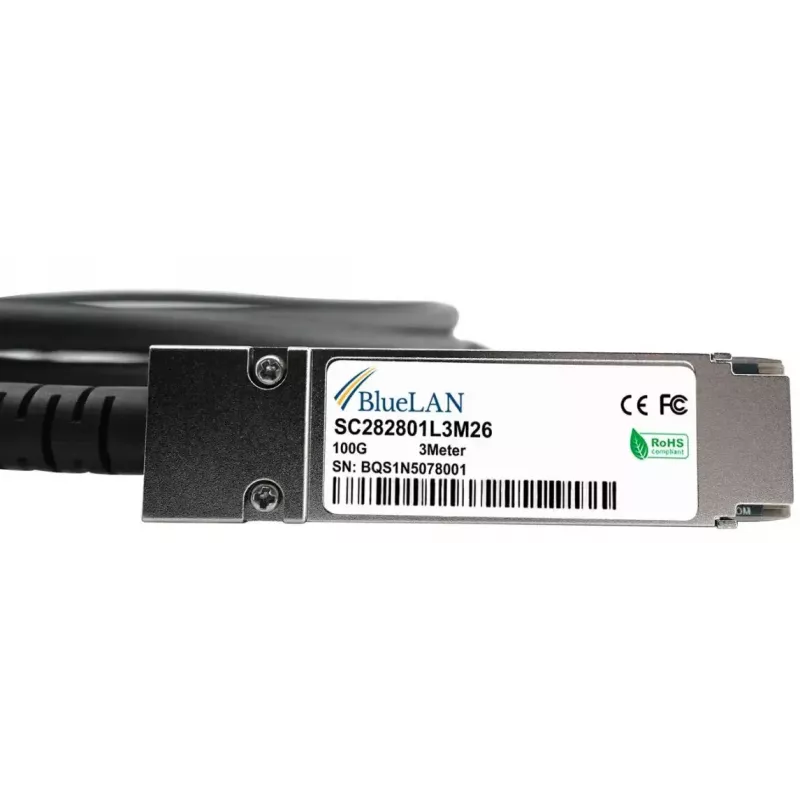 “InfiniBand”/šviesolaidinis kabelis BlueOptics CBL-NTWK-0942-MQ28C05M-BL 0,5 m QSFP28 kištukas/kištukas