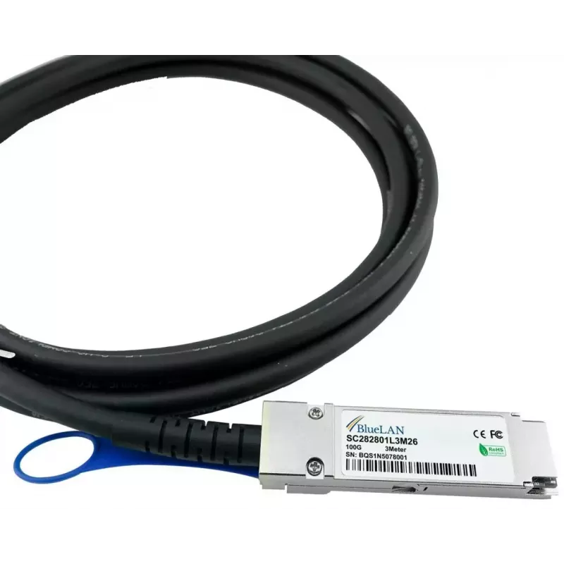 InfiniBand / šviesolaidinis kabelis BlueOptics CBL-NTWK-0942-MQ28C30M-BL 3 m QSFP28 Patinas/Patinas