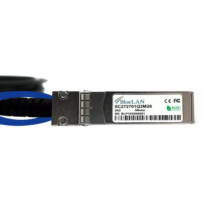 BlueOptics X66130-2-BL InfiniBand šviesolaidinis kabelis 2 m SFP28 Juodas