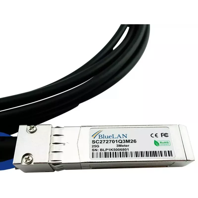 InfiniBand/šviesolaidinis kabelis BlueOptics VXFJY-BL 3 m SFP28