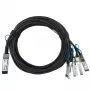 Tinklo kabelis BlueOptics 100G2X25GPD2M-LEG-BL QSFP 4xSFP28 InfiniBand 2m juodas