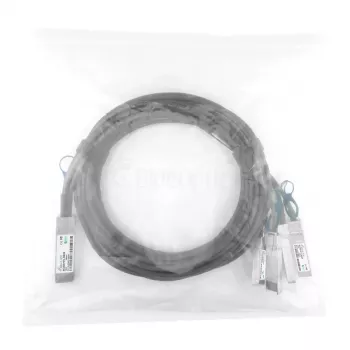 Tinklo kabelis BlueOptics CBL-NTWK-0988-Q28M2-BL QSFP28 4xSFP28 2m Juodas