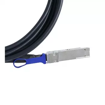 InfiniBand / šviesolaidinis kabelis BlueOptics QDD-400G-DAC-1M-BL 1 m QSFP-DD laidas su abiem galais