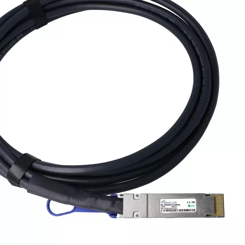 DAC kabelis BlueOptics DAC-Q56DD-400G-2M-BL 2m QSFP-DD Vyriška/Vyriška