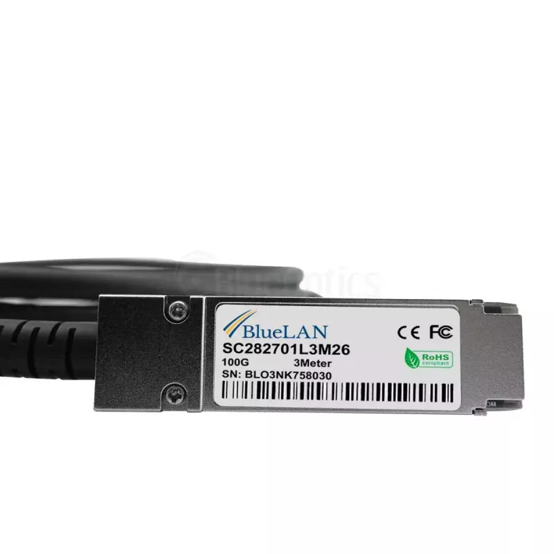 InfiniBand / šviesolaidinis kabelis BlueOptics 100G-DACP-QSFP4SFP5M-BL 5 m QSFP28 4xSFP28 vyriška/vyr