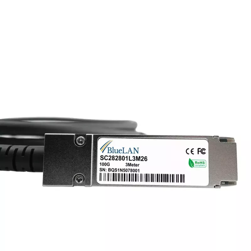 InfiniBand / šviesolaidinis kabelis BlueOptics 100G-DACP-QSFPZ5M-BL 0,5 m QSFP28 Kištukas/Kištukas