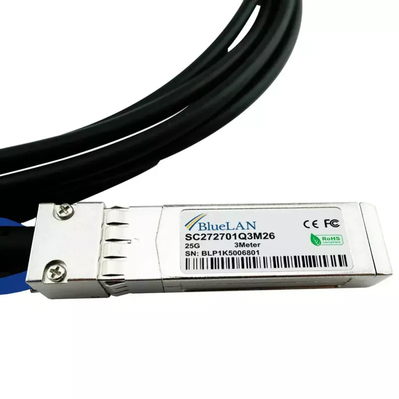 DAC kabelis BlueOptics SFP-25G-CU1M-BL SFP28 25G 1m Juoda