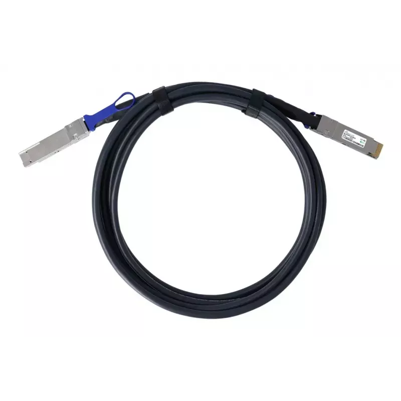 DAC kabelis BlueOptics PAN-QSFPDD-DAC-1M-BL QSFP-DD InfiniBand 1m Juodas