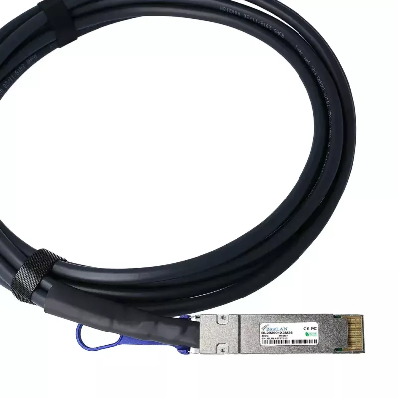 DAC laidas BlueOptics PAN-QSFPDD-DAC-2M-BL QSFP-DD InfiniBand 2m Juodas