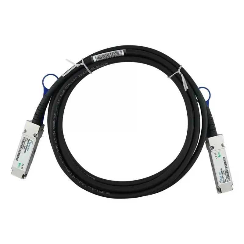 DAC kabelis BlueOptics QSFP-200G-C3M-BL 3m QSFP56 juodas