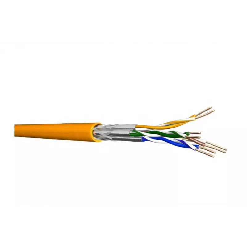 Tinklo kabelis Draka Comteq 60011605 Cat7 100m Oranžinis