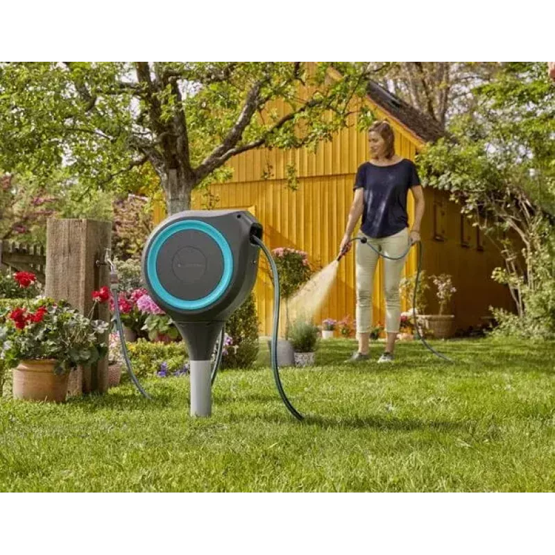 Gardena RollUp S sodo žarna 15 m, antžeminė, žalsvai mėlyna