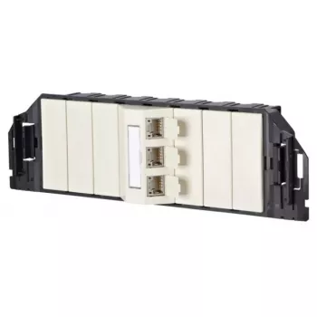 Lizdas RJ-45 „MetzConnect 1309310301-E“ juoda balta 6e kategorija