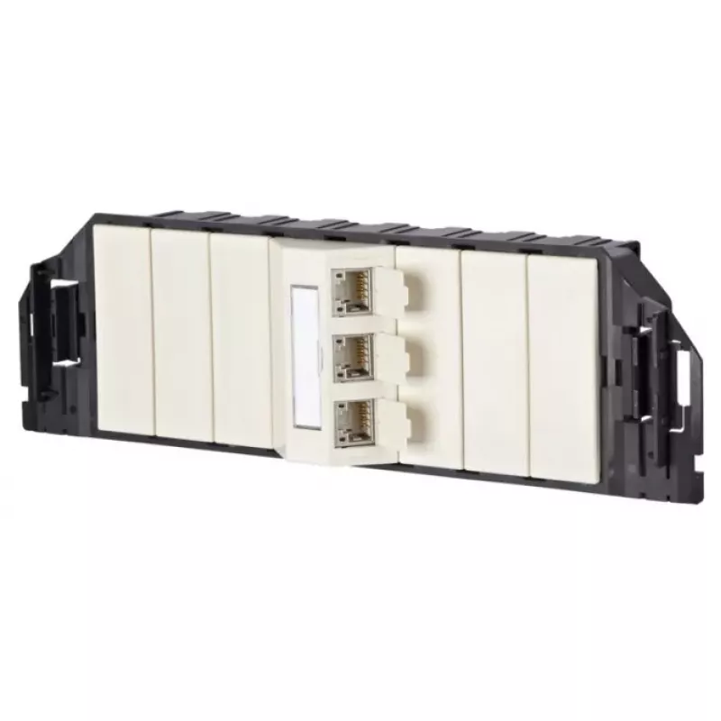 Lizdas RJ-45 „MetzConnect 1309310301-E“ juoda balta 6e kategorija
