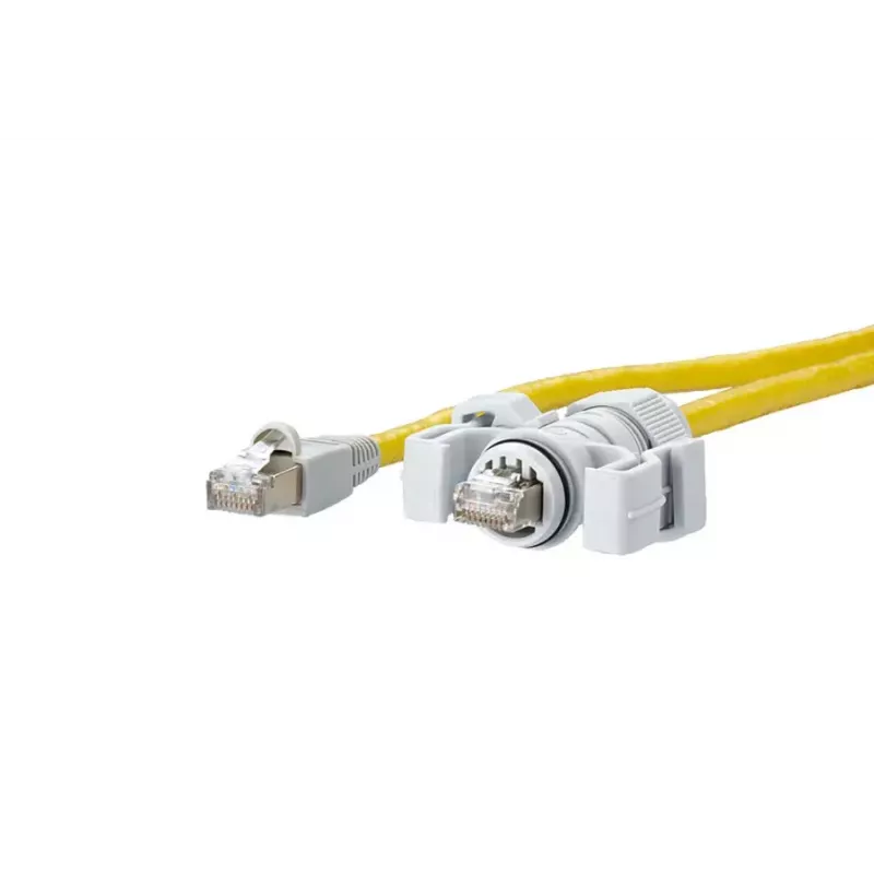 Tinklo kabelis METZ CONNECT E-DAT V6 2 m Cat6 S/FTP geltonas