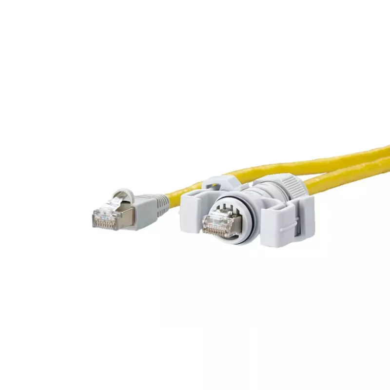 Tinklo kabelis METZ CONNECT E-DAT V6 10 m Cat6 S/FTP geltonas