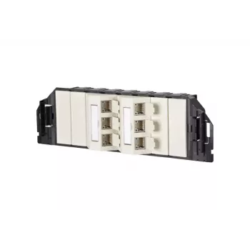 RJ-45 kištukinis lizdas BTR NETCOM 130B11S60301-E perlinės baltos spalvos