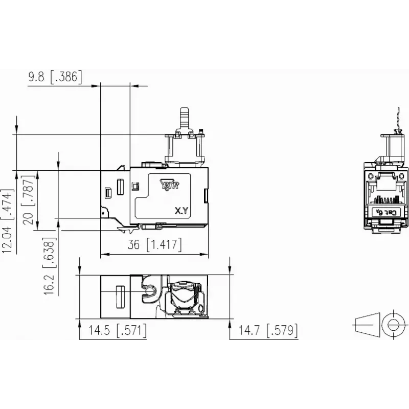 Laido jungtis METZ CONNECT 130B23-E